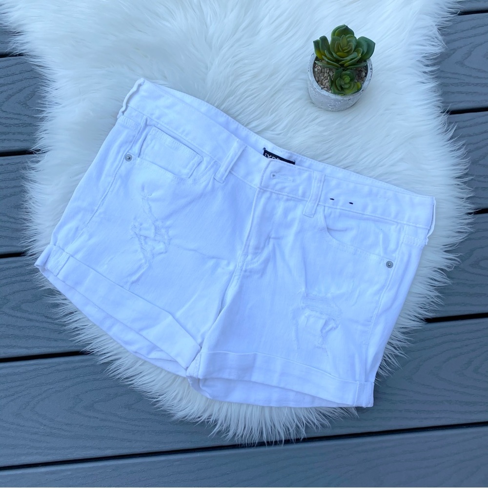 Express White Jean Shorts